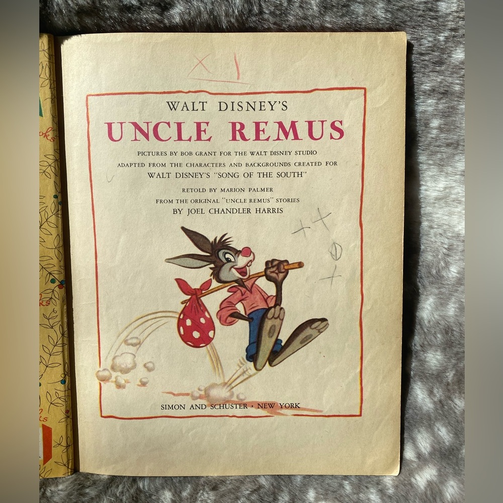 Vintage 1946 Walt Disney's Uncle Remus hardcover D6 A Little Golden Book - Picture 6 of 12